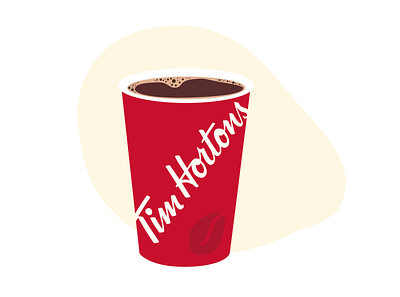 Timmies Coffee branding design digitalillustration illustration