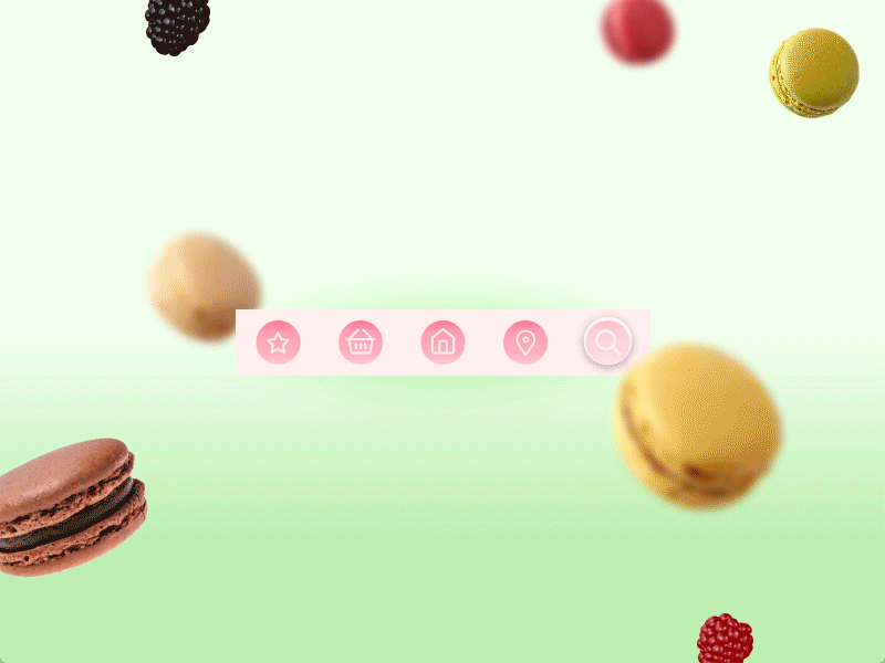 Sweetish / Menu animation app candies concept design experimental interactive menu menubar mobile sweet uidesign uimobile uiux