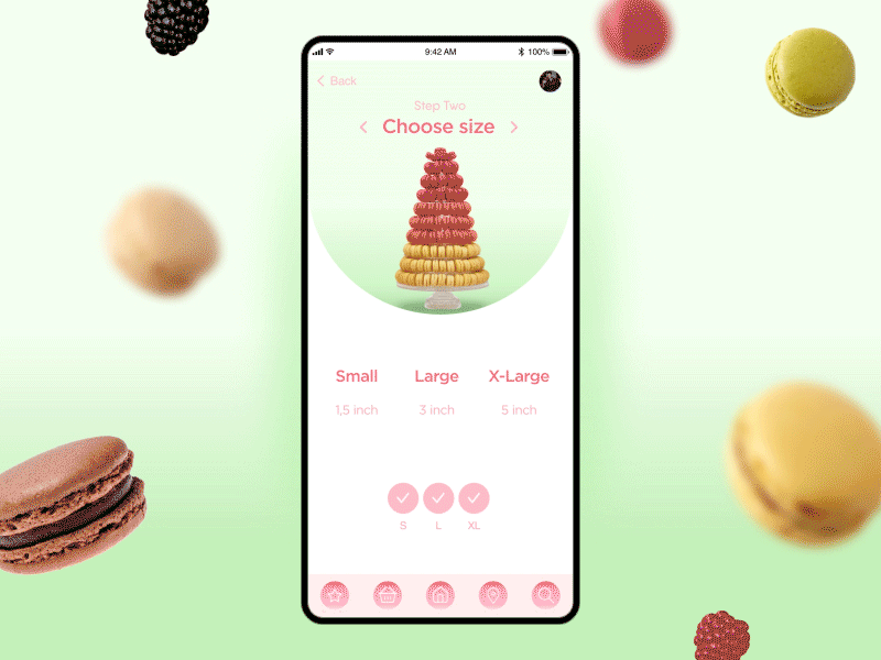 Sweetish / Size animation app candies candy concept design digital dynamic experimental large mobile mobiledesign size small sweet ui uidesign uiux xlarge