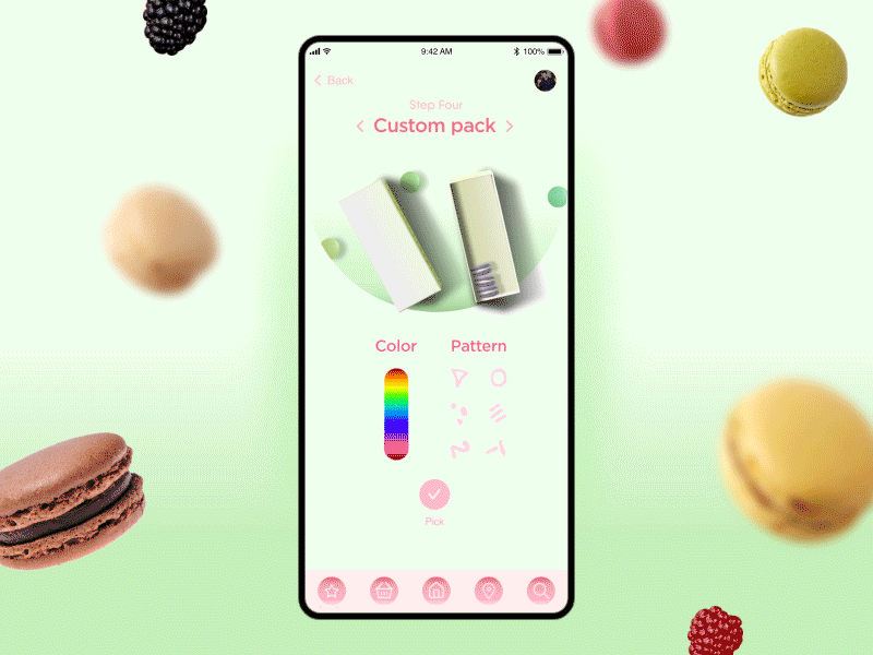 Sweetish / Custom pack animation app candies candy color concept custom design dynamic experimental macaron mobile pack packaging pattern site sweet uidesign uiux web