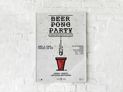 Beer Pong Tournament all star beer pong cartel cuba design dribbble graphic design graphic art illustration inspiration party party poster poster poster art vector