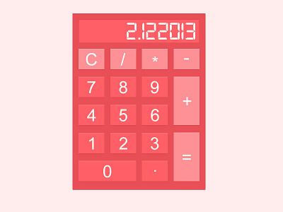 Calculator buttons calculator design rebound ui widget
