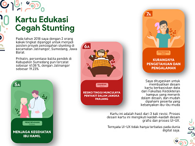 Kartu Edukasi Cegah Stunting academic card card design illustration indonesia kartu stunting universitas padjadjaran unpad