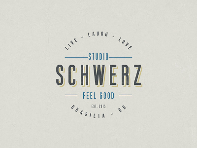Dribble branding feel good hipster minimalist schwerz studio type typography