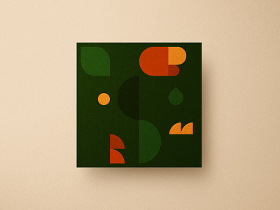 “North Summer”. Square poster. bauhaus design graphic design illustration minimal pattern poster print shape summer vector