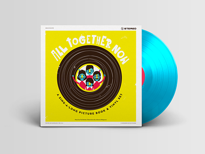 All Together Now | Beatles' Singalong Picture Book album art album cover beatles children art children book childrens book illustration childrensbookillustrator illustation kid art kid lit kids art kids book limited color literature record record sleeve singalong storybook the beatles