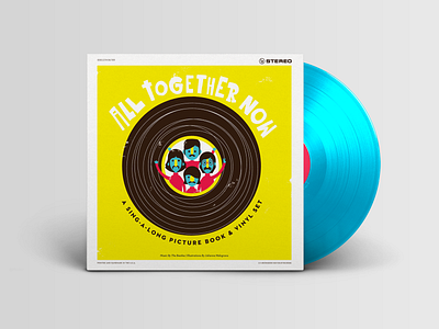 All Together Now | Beatles' Singalong Picture Book album art album cover beatles children art children book childrens book illustration childrensbookillustrator illustation kid art kid lit kids art kids book limited color literature record record sleeve singalong storybook the beatles