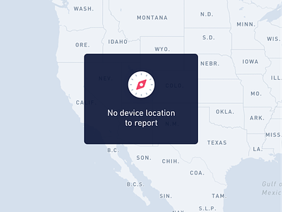 No Device Location State edge case empty state error location map