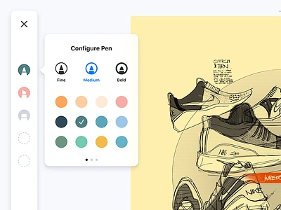 Sketching UI for iPad draw gray ios ipad minimal palette sketch ui white