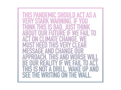 Pandemic Climate Action PSA climate action environment pandemic psa