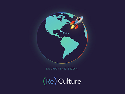 LAUNCHING SOON branding earth launch moon reculture