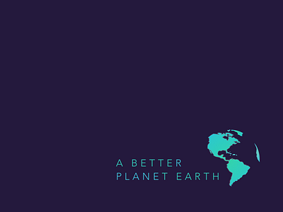 A Better Planet Earth branding design earth environment