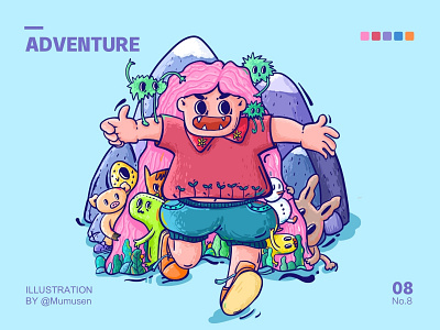 adventure illustration ui web 插图 设计