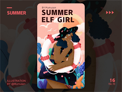 summer design illustration ui web 插图 设计