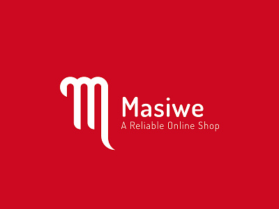Masiwe : A Reliable Online Shop branding flat letter m letter m logo logo logo design m masiwe minimal monoline online shop online shopping reliable shop simple simple logo vector