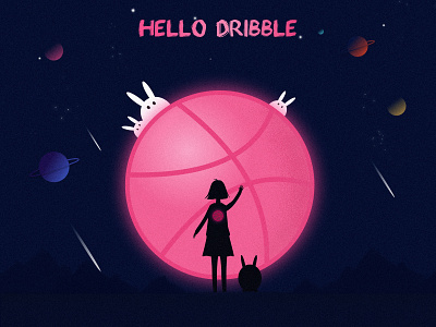 hello dribble (≧∇≦) design illustration