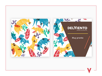 Del Viento brand look & feel argentina branding food industry patagonia pattern