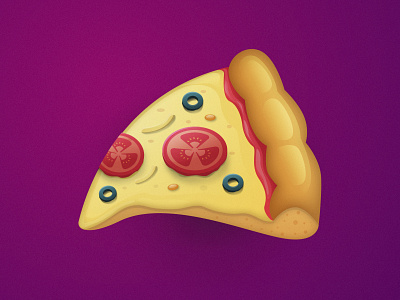 Pizza design icon illustration vector