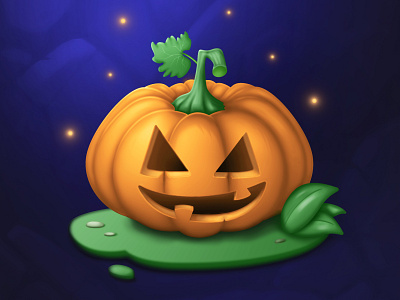 Spooky pumpkin design gameicon graphic design halloween icon illustration pumpkin vector
