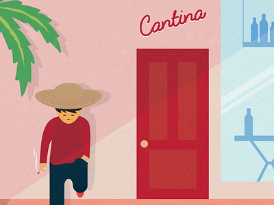 Cantina illustration vector