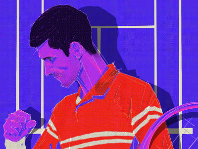 Novak Djokovic djokovic illustration procreate tennis