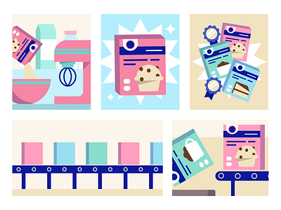 Baking Mix Spot Illustrations