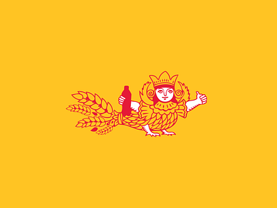 Womanbird bird flat folklore icon illustration line logo mascot national sketch slavic woman