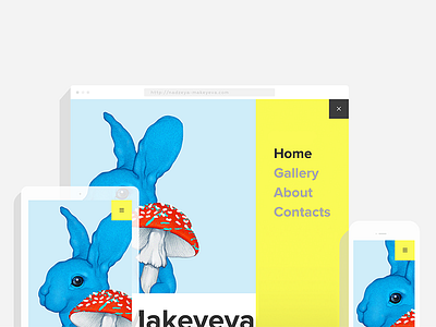 Nadzeya Makeyeva Illustration Studio UI/UX adaptive concept home interactive interface portfolio responsive site ui uiux ux web