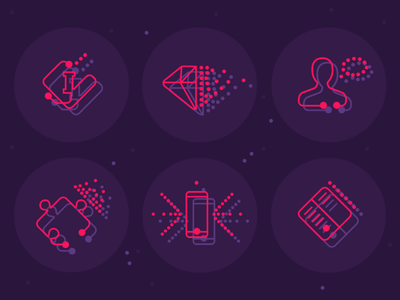 Tech icons set