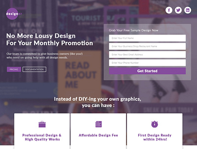 designer.co.id Landing Page ui web