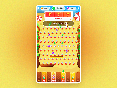 Plinko game ui design