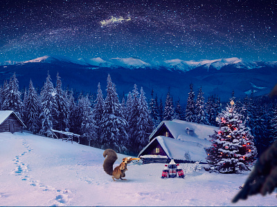 Coca-Cola Christmas cgi digital art illustration key visual matte painting photomanipulation photoshop