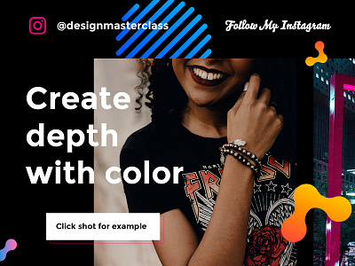 Create depth with color adobe app branding clean color design design jam illustration illustrator logo minimal photoshop sketch tip tutorial typography ui ux vector web