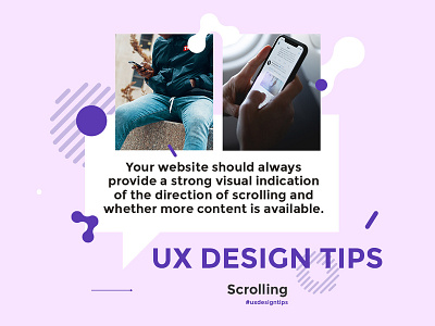 UX Design Tip #2 animation app branding clean design design jam icon illustration illustrator logo minimal sketch tip type typography ui ux ux design vector web