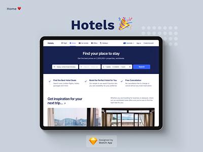 Hotels Platform 🎉 design flight app hotels sketch sketchapp travel user experience user interface visual design