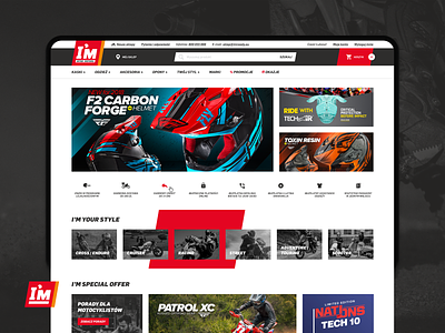 I'M Inter Motors E-commerce Homepage