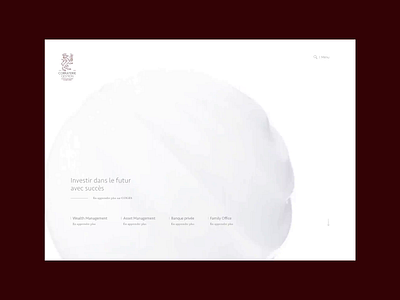 Minimal Animated Header design header menu minimal ux web