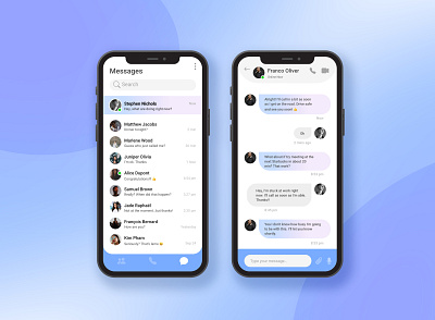 Daily UI | Direct Messaging app design ui ux