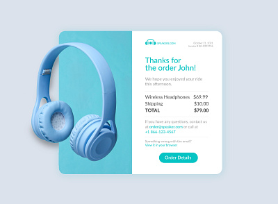 Email Receipt branding design illustration illustrator cc ui ux