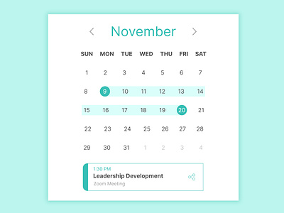 Calendar UI