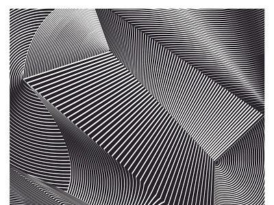 Abstraction #6 curves illustration illustrator cc lines opart vector