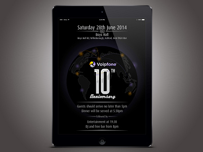 Voipfone 13 invitation mockup