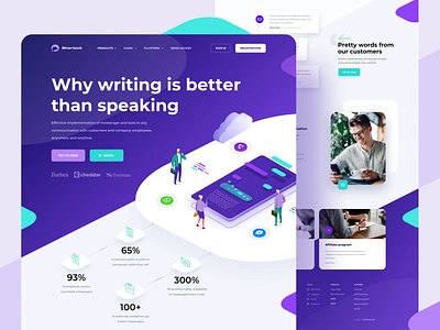 Sherlock – Landing page bots chat chatbot chatbots communication isometric messenger platform products sherlock