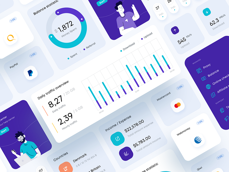 Airnow UI Widgets by Anton Avilov for Anthony's Lab on Dribbble