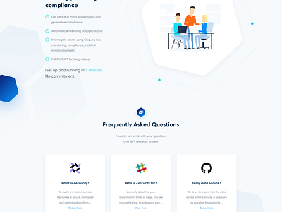 Zercurity Main Page by Anton Avilov for Anthony's Lab on Dribbble