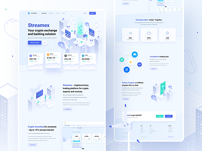 Streamex – Landing page