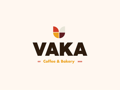 Vaka Cofee & Bakery Logo branding graphic design logo typography