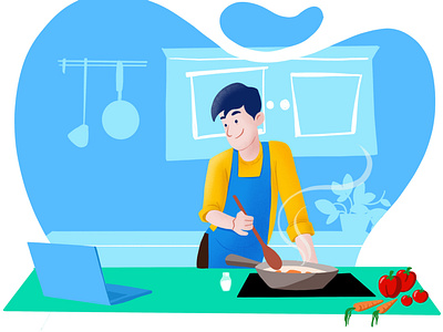 cooking artworks illustration vector cartoon character design flat design illustration illustrations