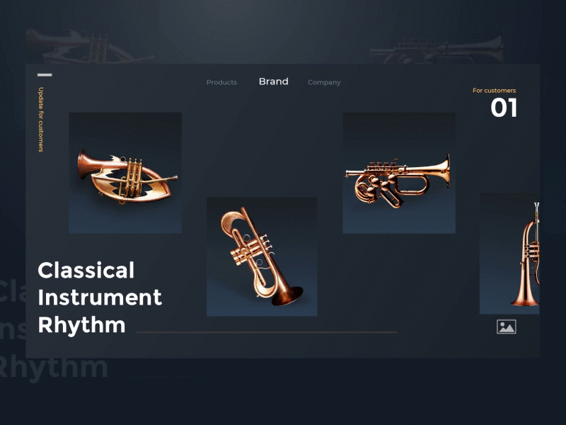 Classical instrument animation app ui ux