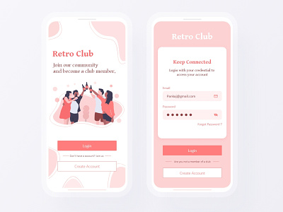 Club application | Splash screen | Community app